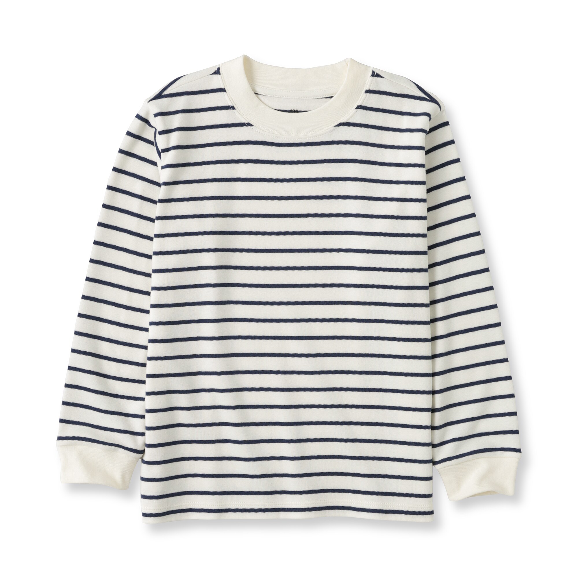 キッズ　両面起毛クルーネック長袖Ｔシャツ