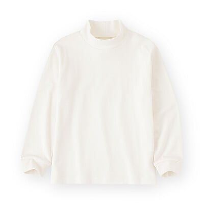 キッズ　両面起毛ハイネック長袖Ｔシャツ
