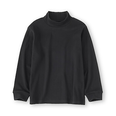 キッズ　両面起毛ハイネック長袖Ｔシャツ