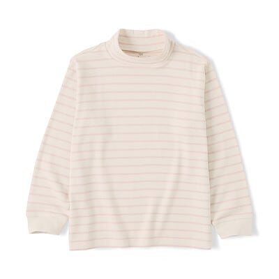 キッズ　両面起毛ハイネック長袖Ｔシャツ