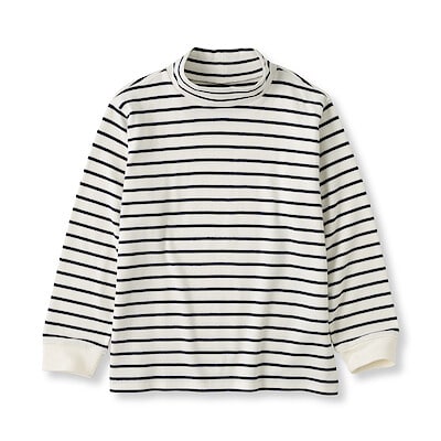 キッズ　両面起毛ハイネック長袖Ｔシャツ