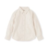 キッズ　両面起毛フランネルレギュラーカラー長袖シャツ