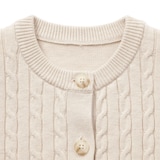 キッズ　洗えるニットクルーネックカーディガン