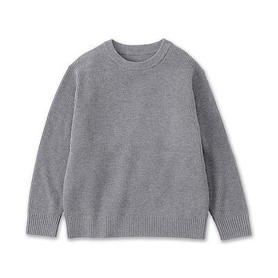 キッズ　洗えるニットクルーネックセーター