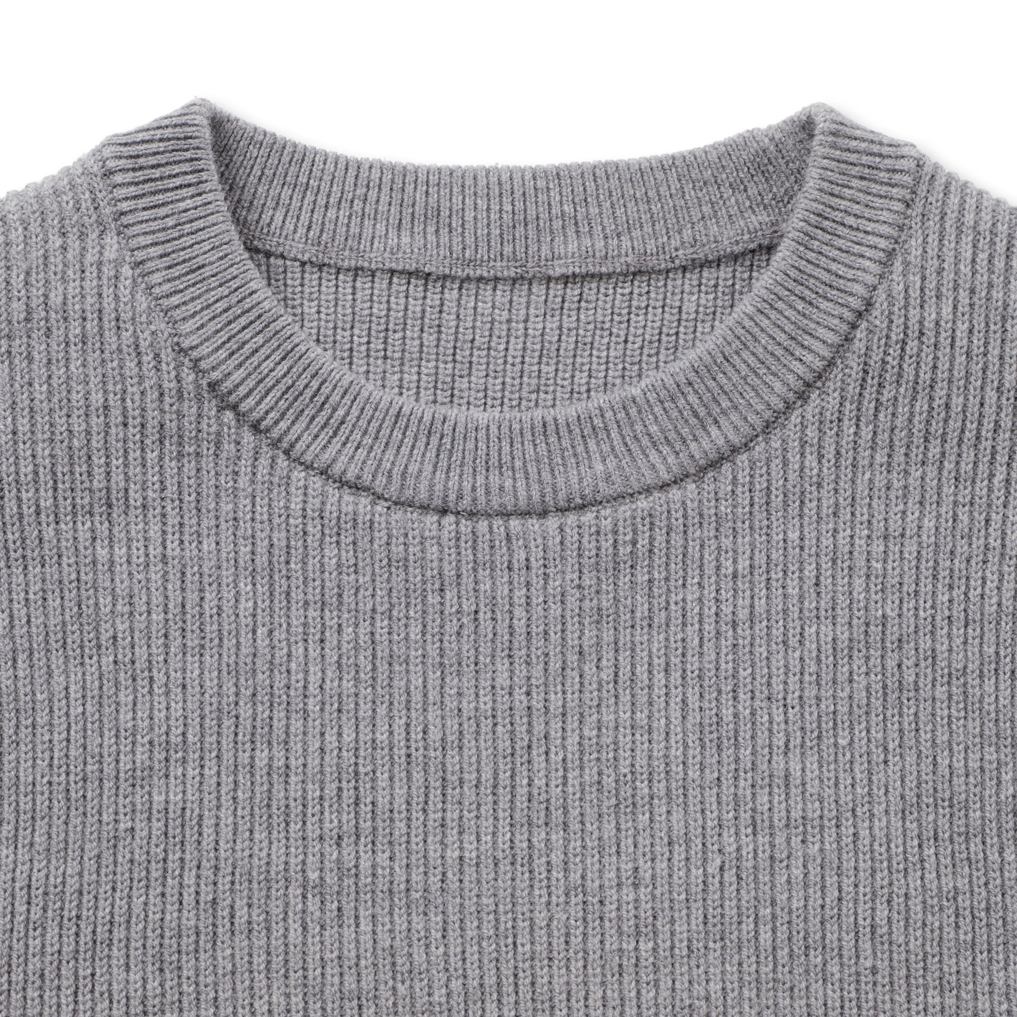 キッズ　洗えるニットクルーネックセーター