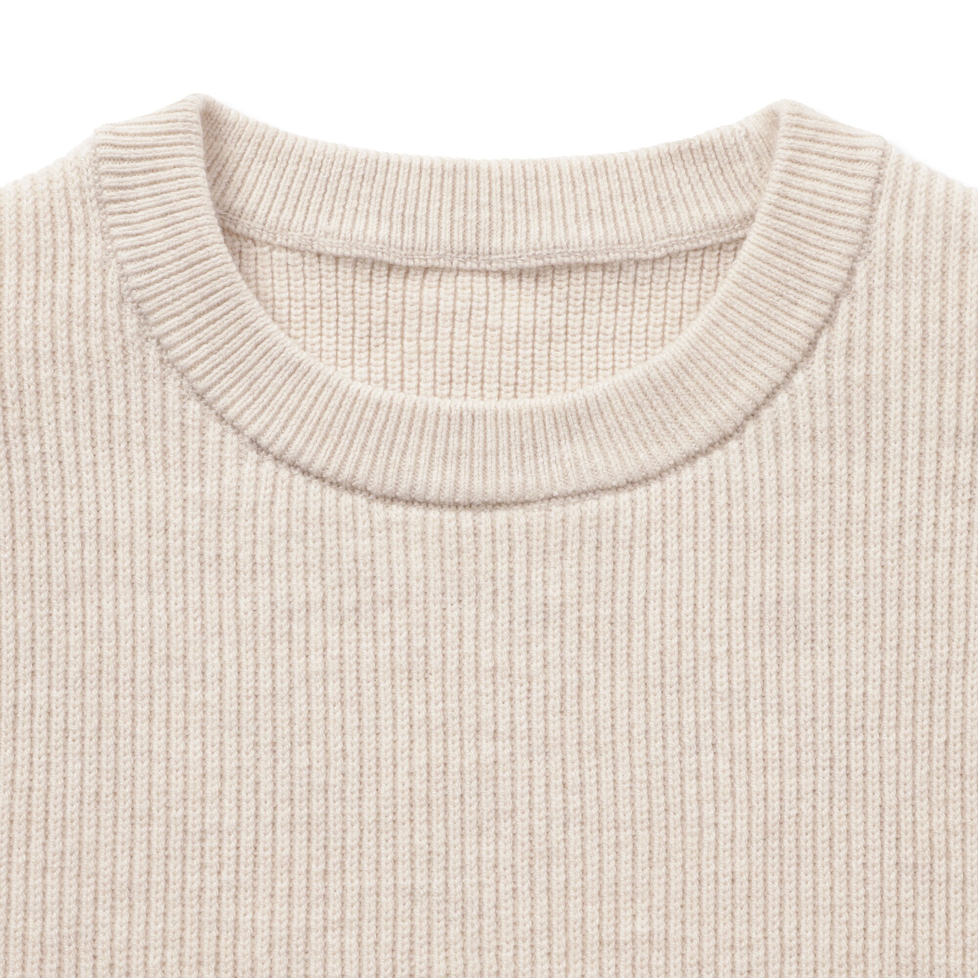 キッズ　洗えるニットクルーネックセーター