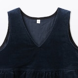 キッズ　ストレッチコーデュロイＶネックワンピース