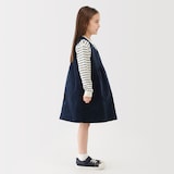 キッズ　ストレッチコーデュロイＶネックワンピース