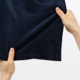 キッズ　ストレッチコーデュロイＶネックワンピース