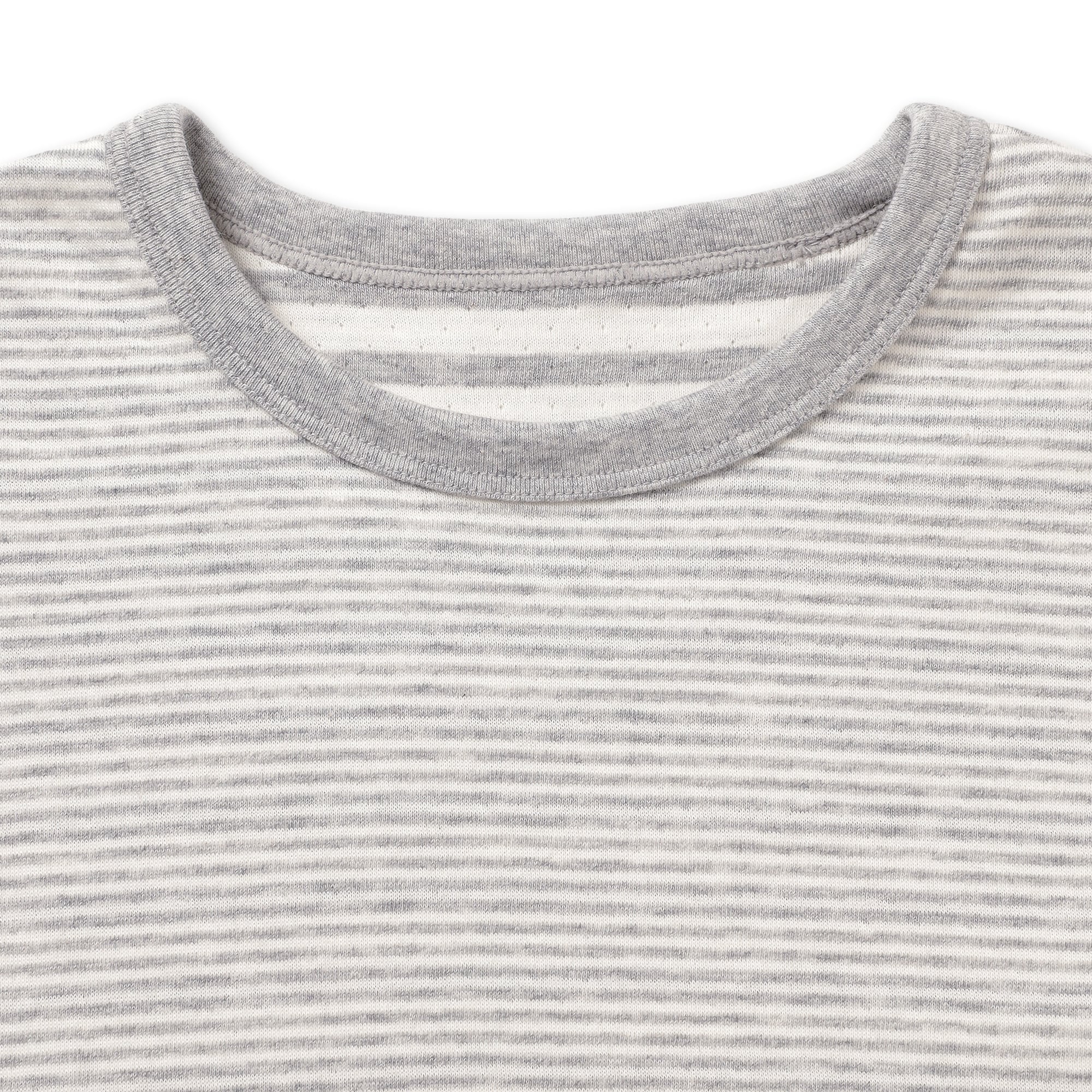 キッズ　接結編みクルーネック長袖Ｔシャツ