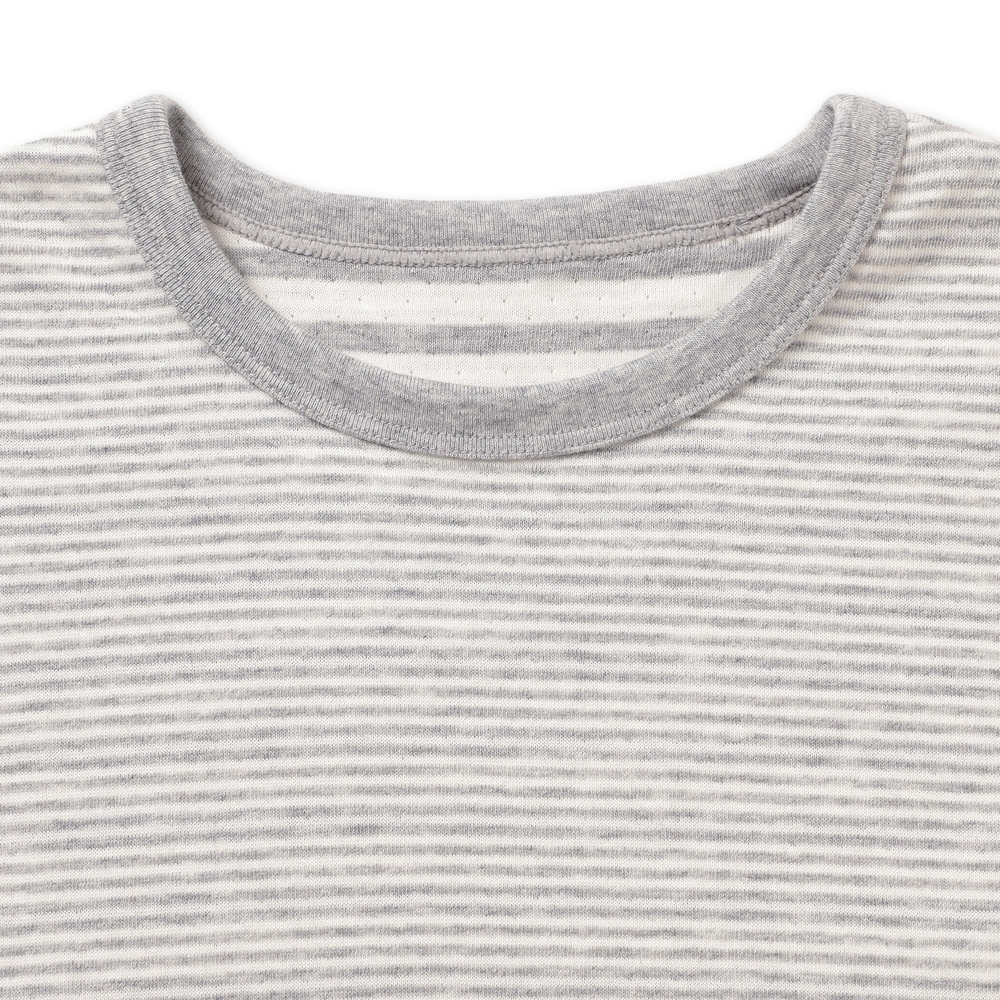 キッズ　接結編みクルーネック長袖Ｔシャツ