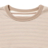 キッズ　接結編みクルーネック長袖Ｔシャツ