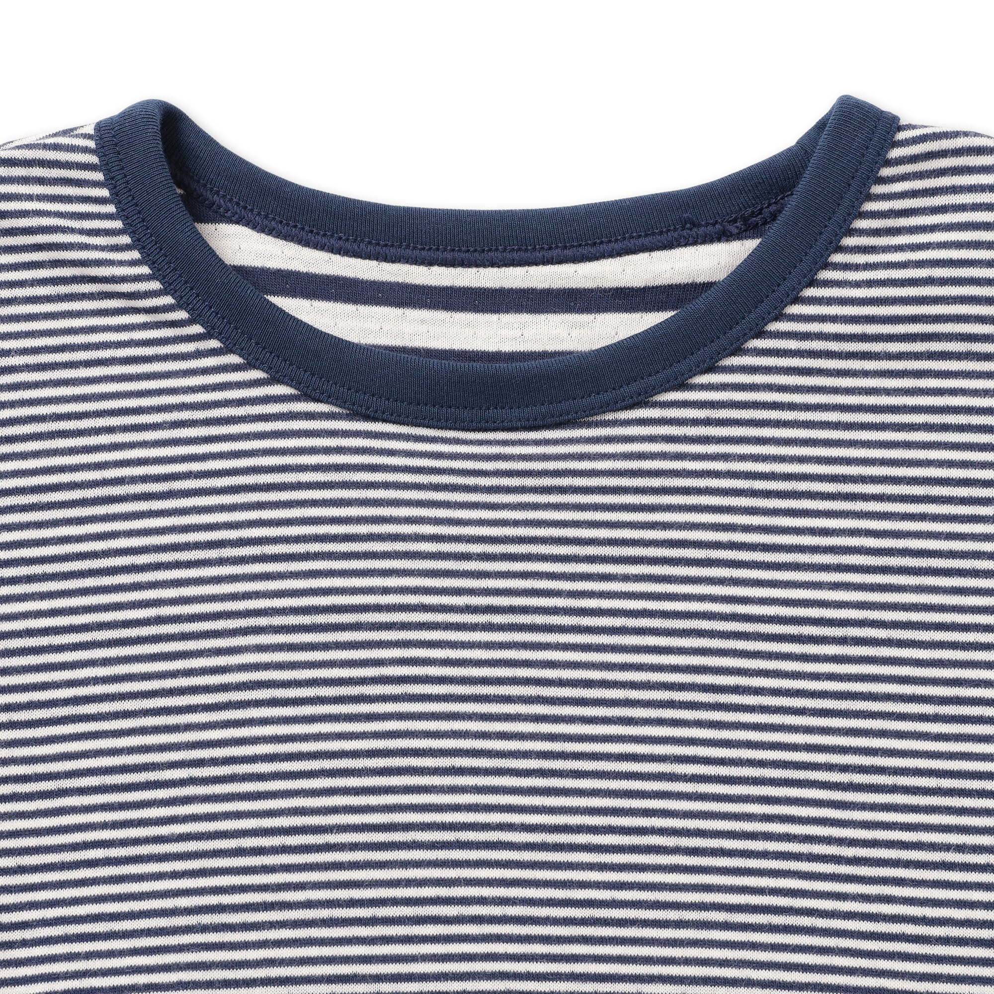 キッズ　接結編みクルーネック長袖Ｔシャツ