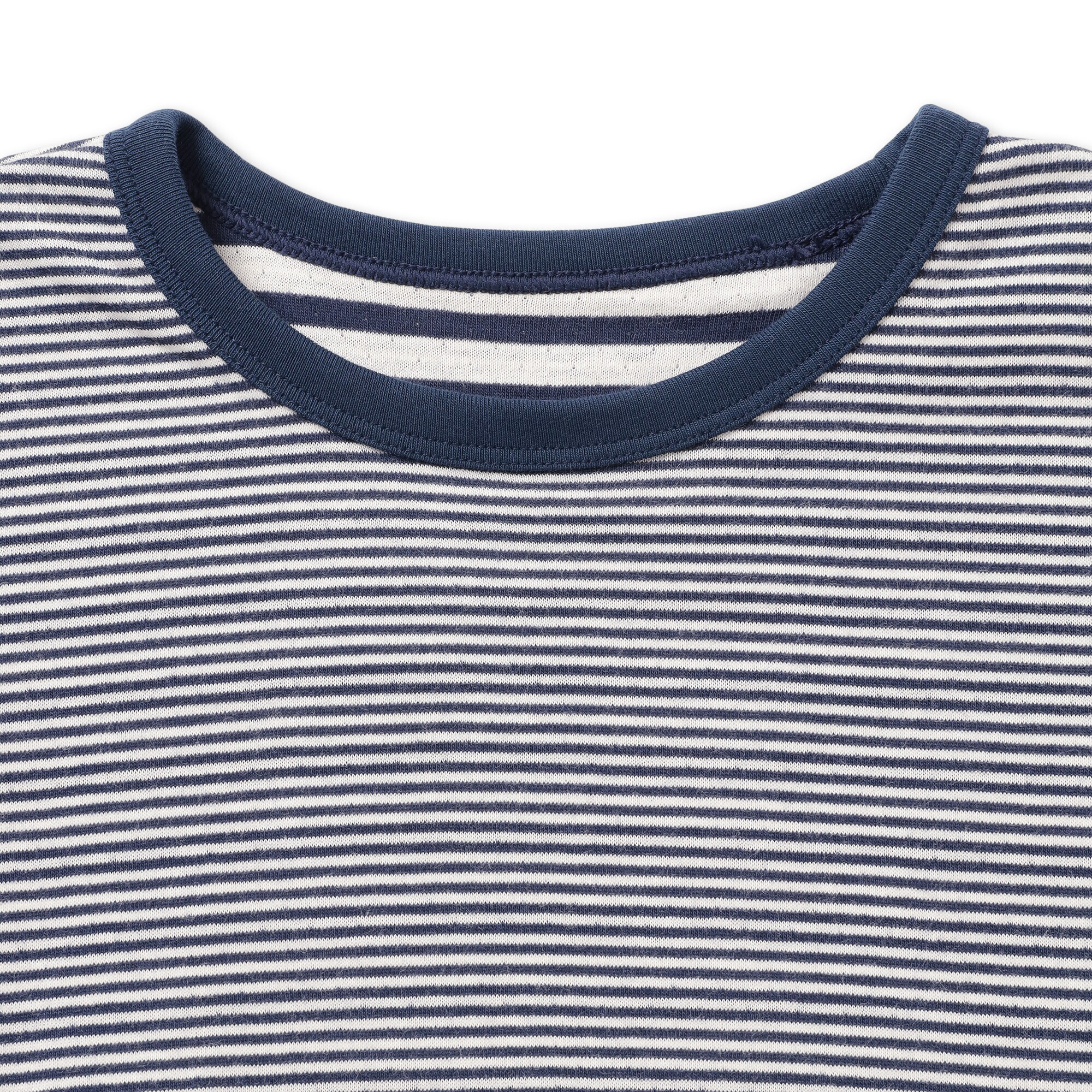 キッズ　接結編みクルーネック長袖Ｔシャツ