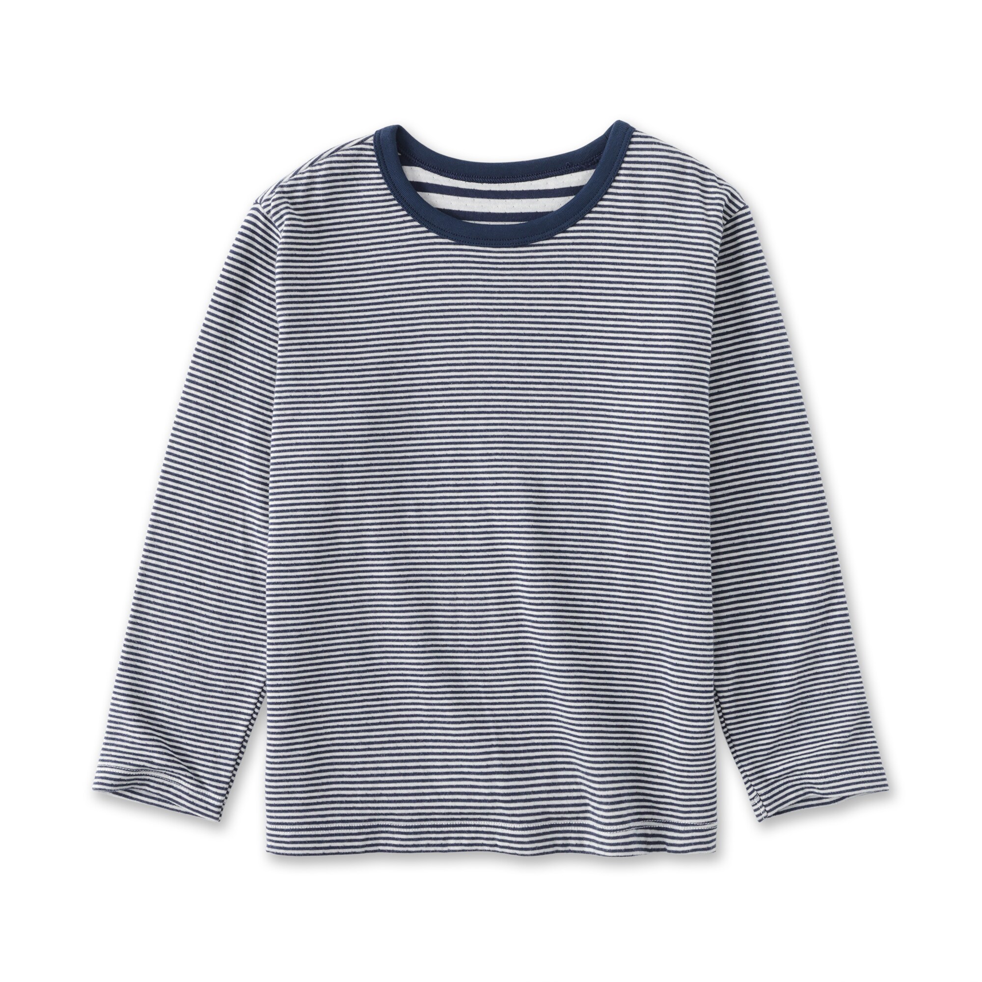 キッズ　接結編みクルーネック長袖Ｔシャツ