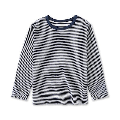 キッズ　接結編みクルーネック長袖Ｔシャツ