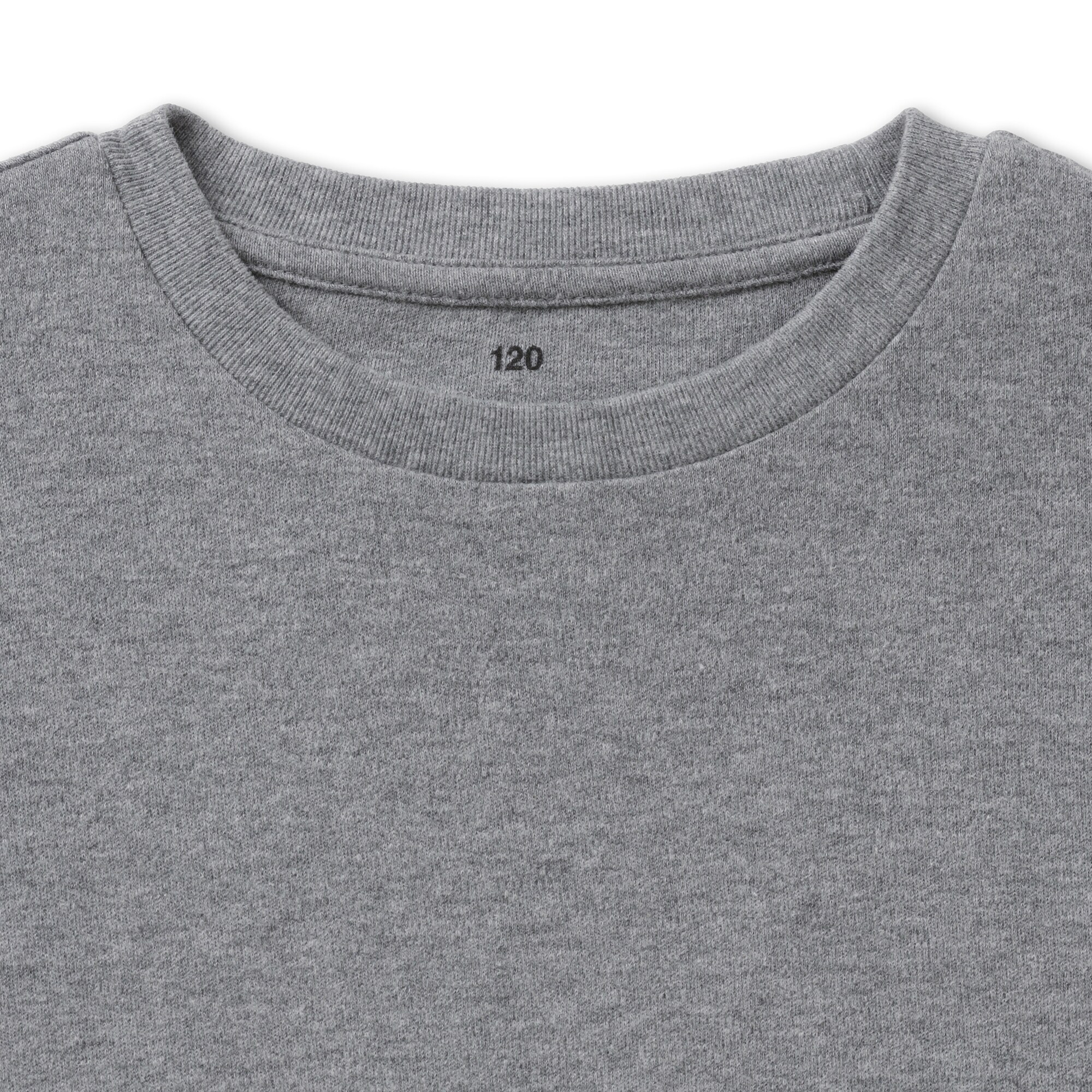 キッズ　両面起毛クルーネック長袖ワンピース