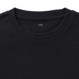 キッズ　両面起毛クルーネック長袖ワンピース