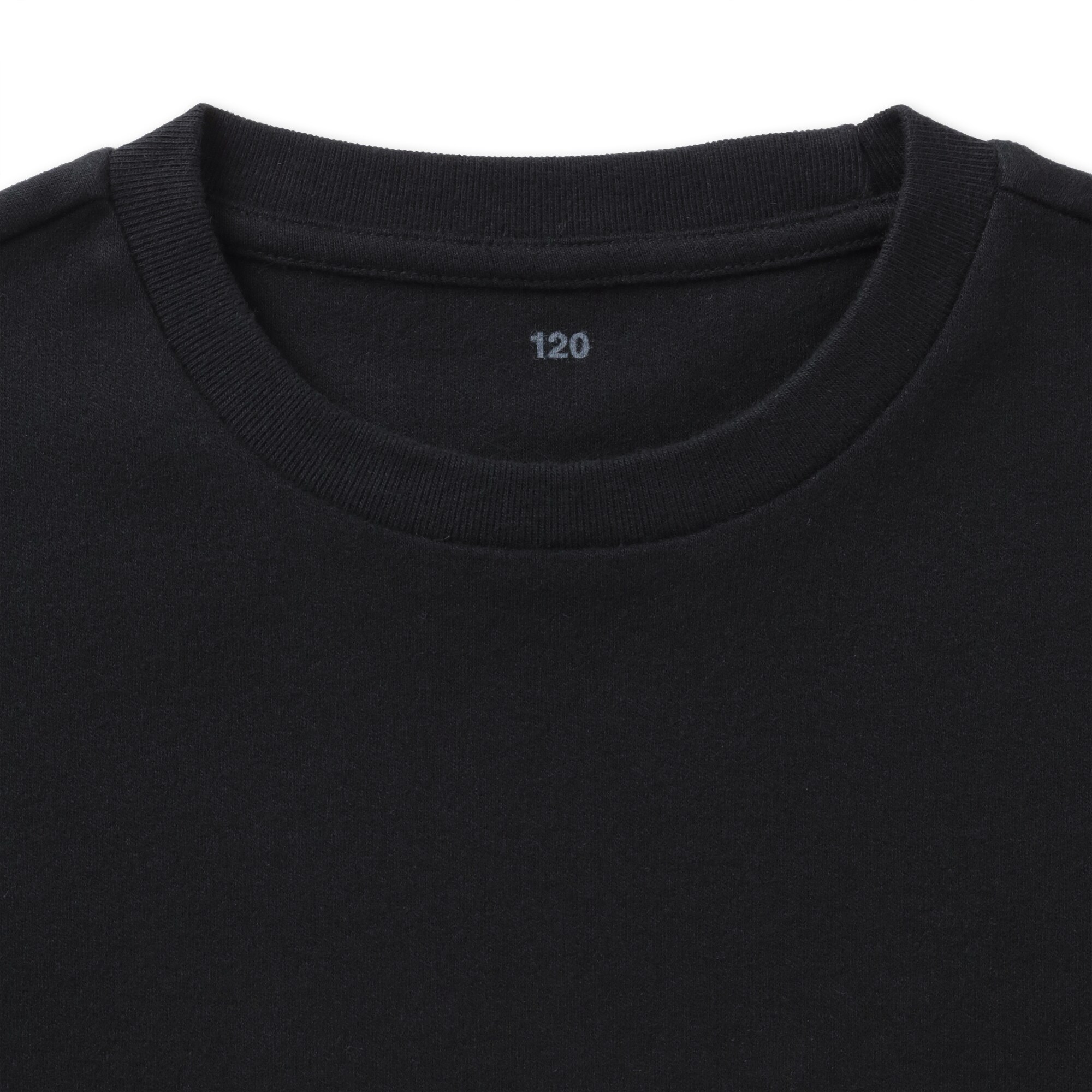 キッズ　両面起毛クルーネック長袖ワンピース