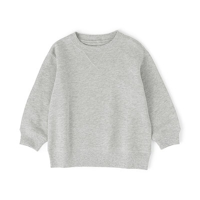 【８月上旬発売予定】ベビー　あたまするっと　裏毛スウェットシャツ