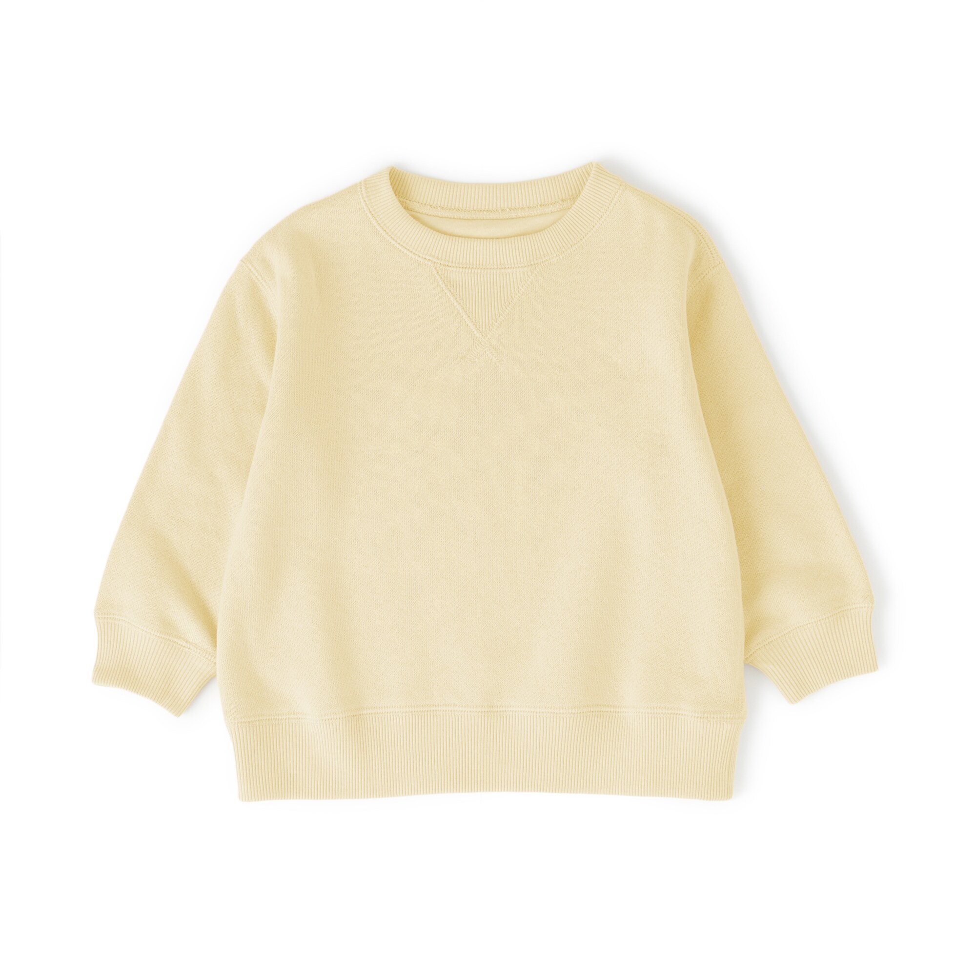 ベビー　あたまするっと　裏毛スウェットシャツ