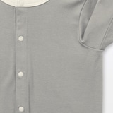 ベビー　脇に縫い目のないフライス編み長袖カバーオール