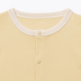 ベビー　脇に縫い目のないフライス編み長袖カバーオール