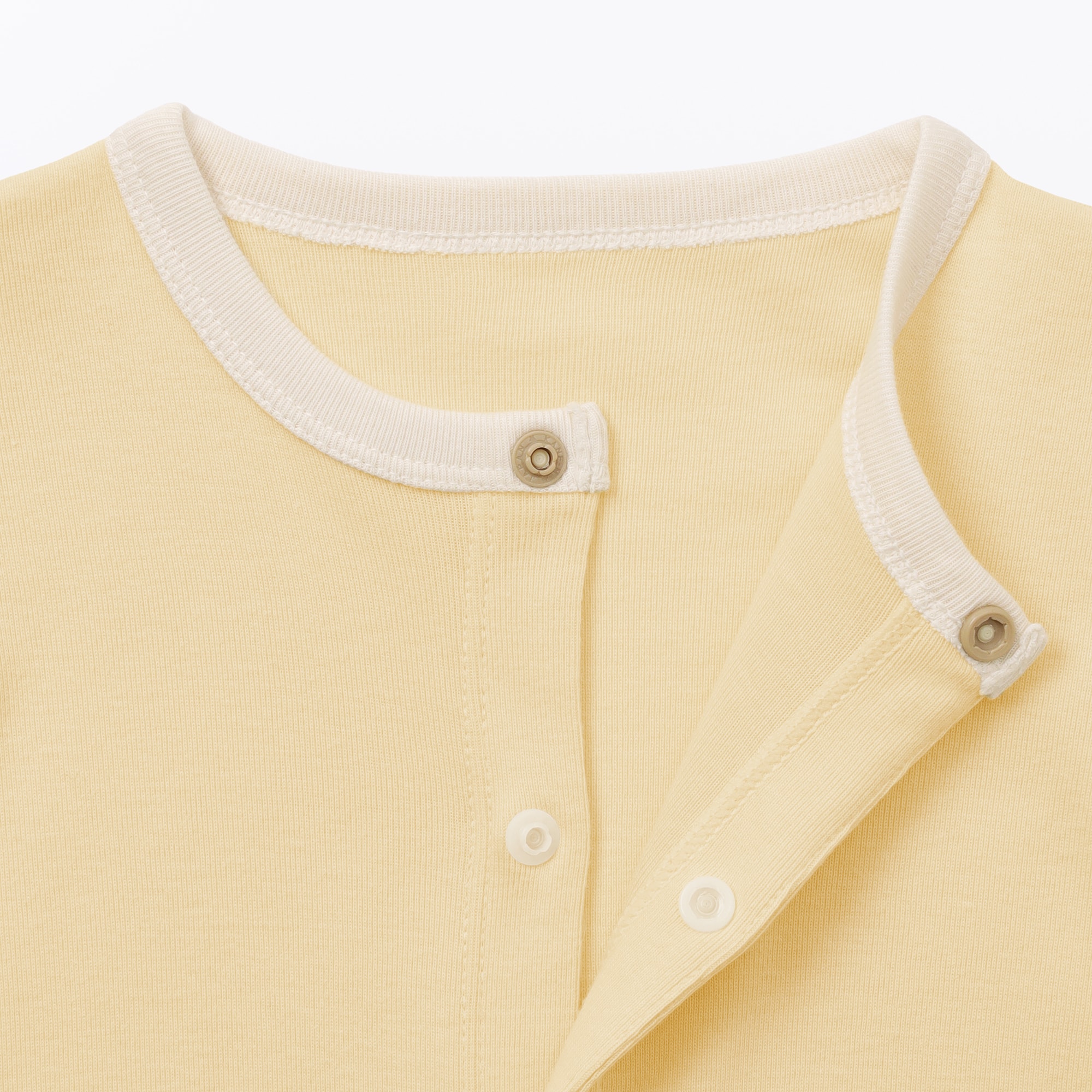 ベビー　脇に縫い目のないフライス編み長袖カバーオール