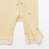 ベビー　脇に縫い目のないフライス編み長袖カバーオール