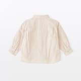 ベビー　両面起毛フランネルレギュラーカラー長袖シャツ