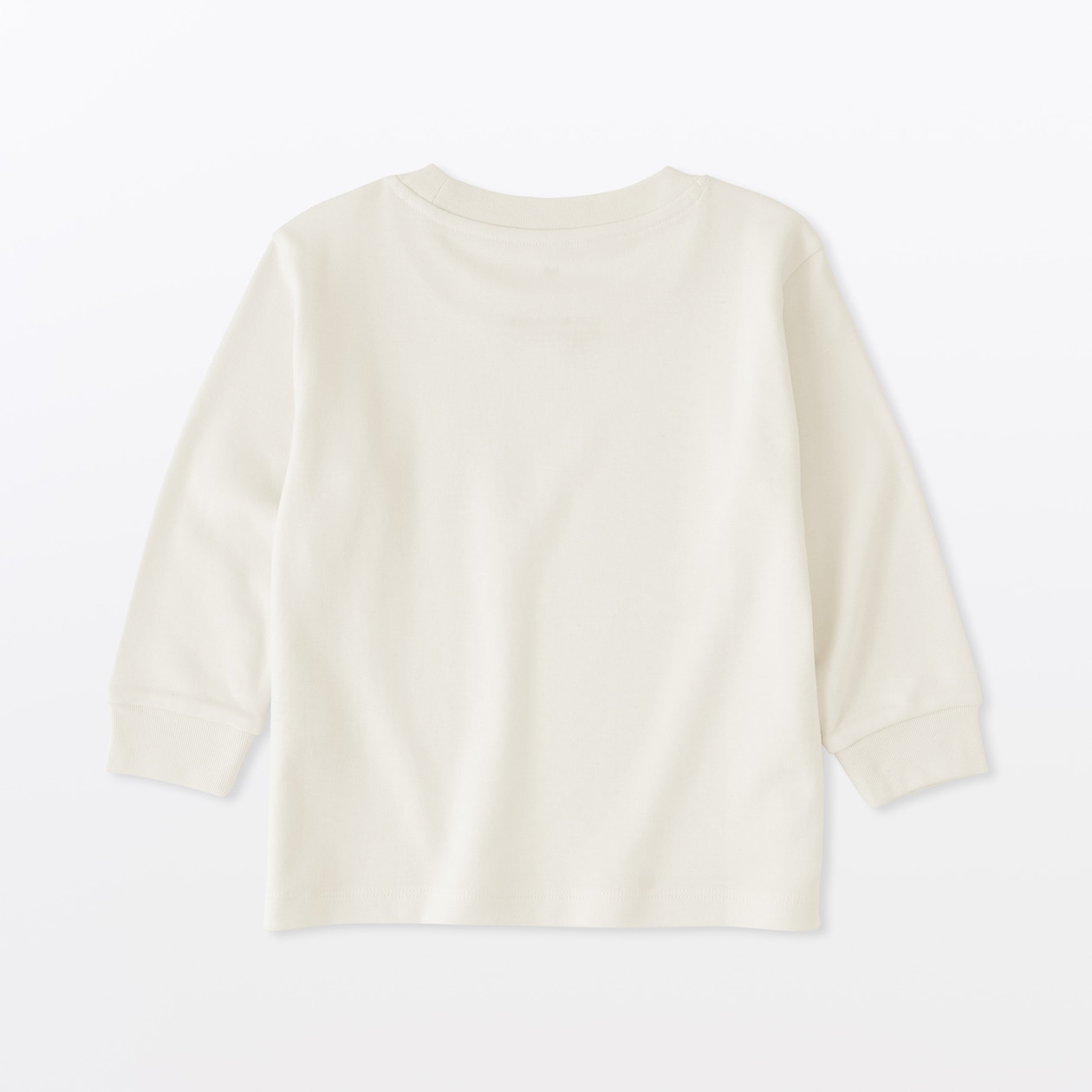 ベビー　あたまするっと　両面起毛クルーネック長袖Ｔシャツ