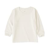 ベビー　あたまするっと　両面起毛クルーネック長袖Ｔシャツ