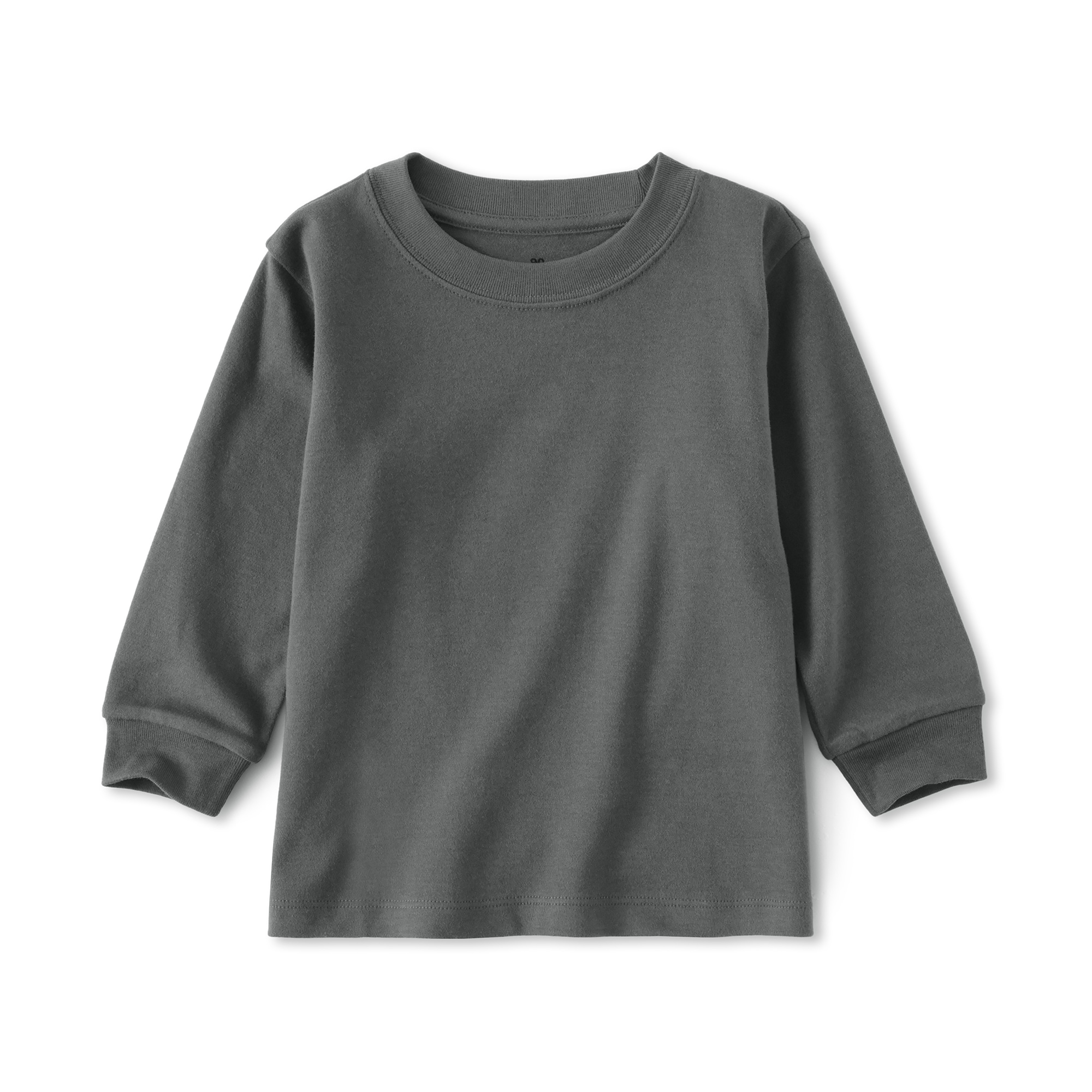 ベビー　あたまするっと　両面起毛クルーネック長袖Ｔシャツ