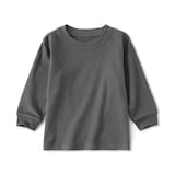 ベビー　あたまするっと　両面起毛クルーネック長袖Ｔシャツ