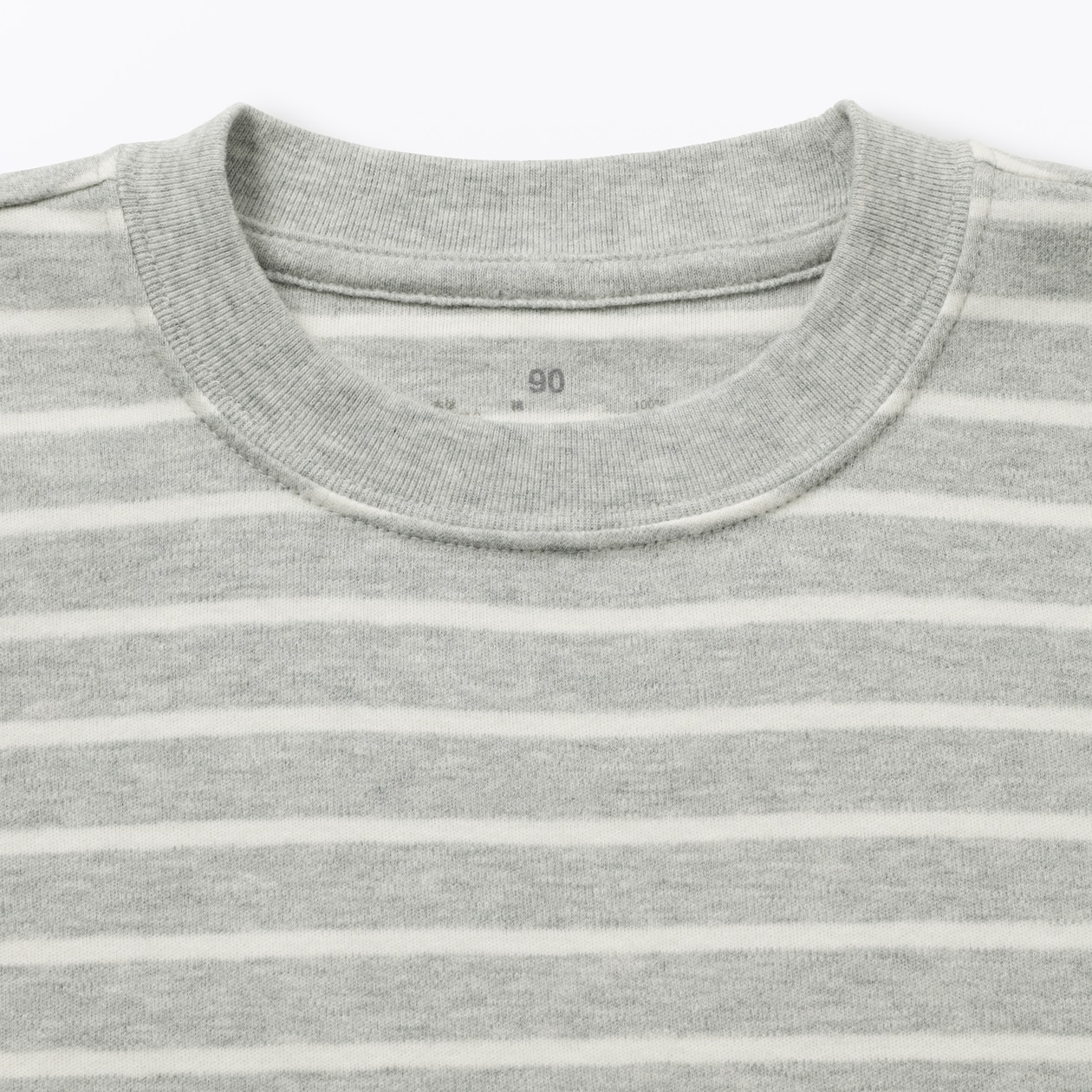 ベビー　あたまするっと　両面起毛クルーネック長袖Ｔシャツ