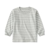 ベビー　あたまするっと　両面起毛クルーネック長袖Ｔシャツ