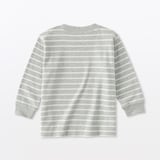 ベビー　あたまするっと　両面起毛クルーネック長袖Ｔシャツ