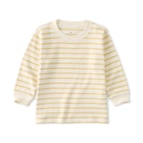 ベビー　あたまするっと　両面起毛クルーネック長袖Ｔシャツ