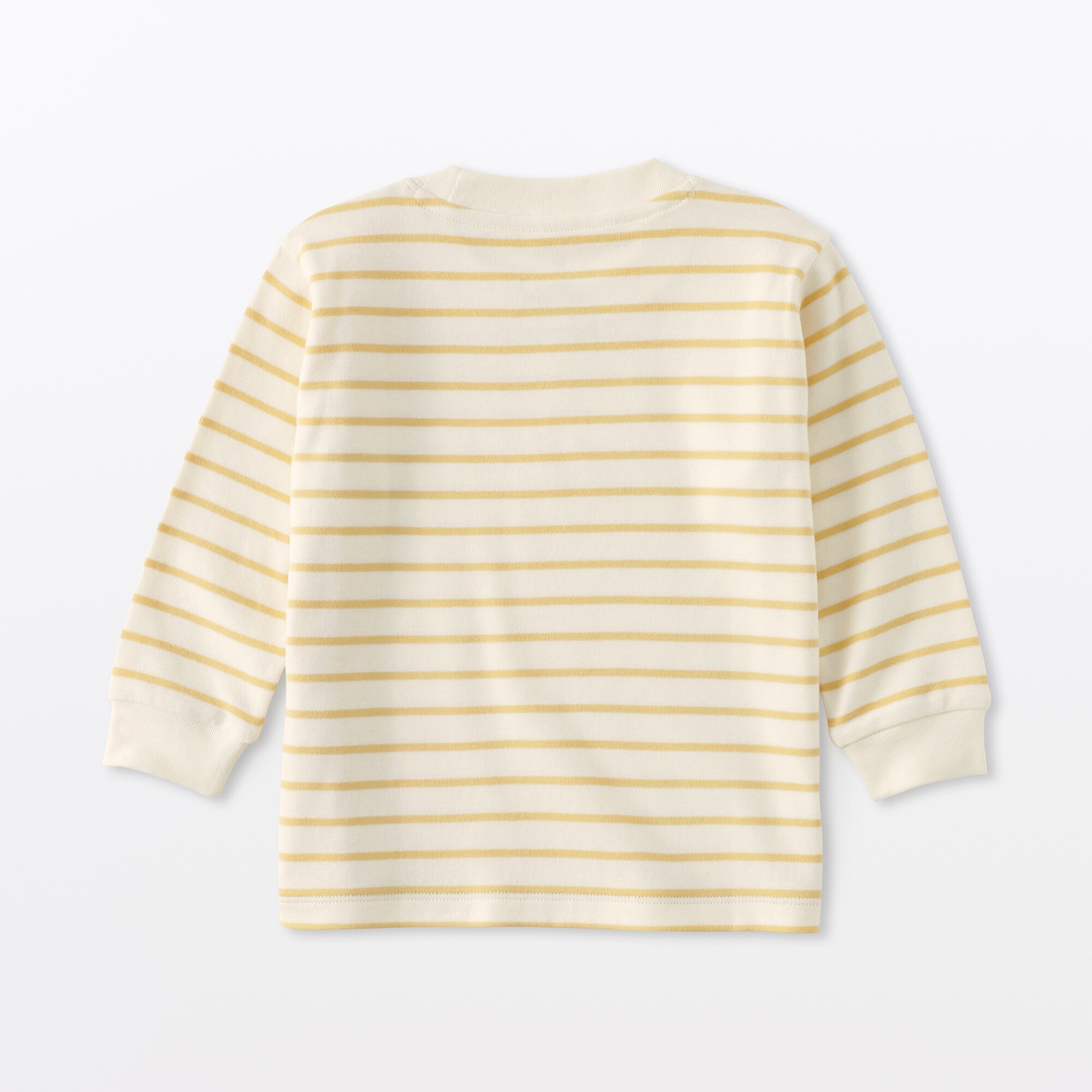 ベビー　あたまするっと　両面起毛クルーネック長袖Ｔシャツ