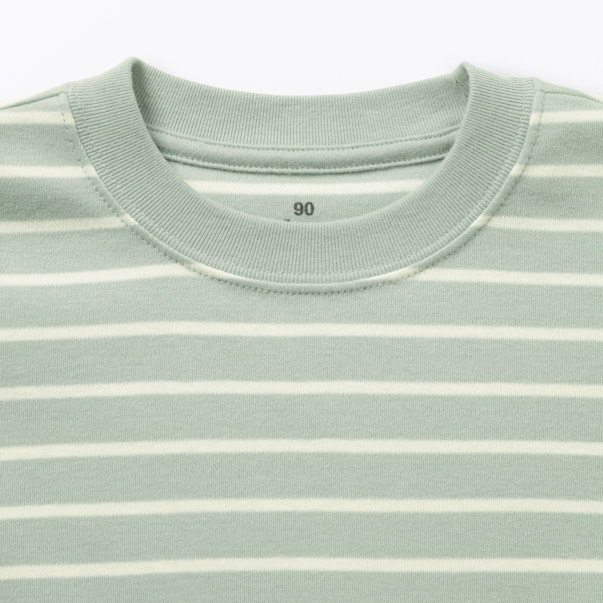 ベビー　あたまするっと　両面起毛クルーネック長袖Ｔシャツ