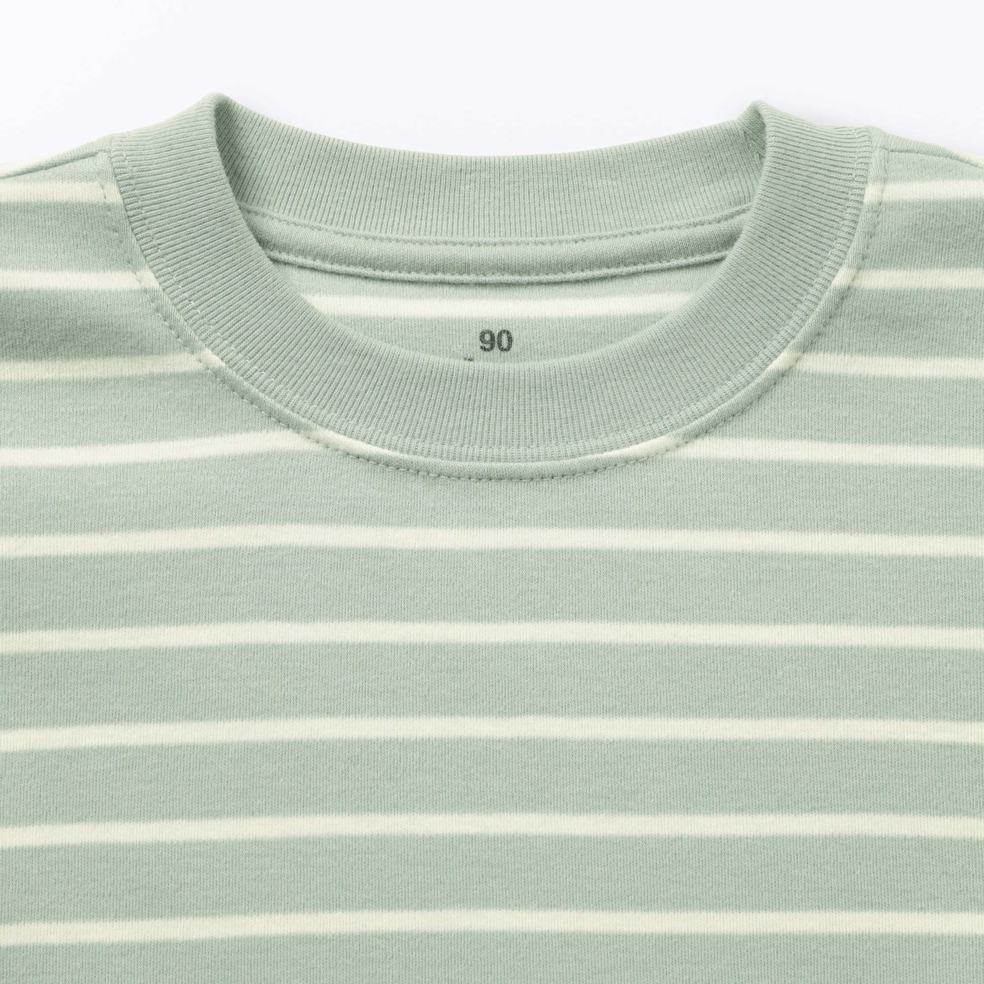 ベビー　あたまするっと　両面起毛クルーネック長袖Ｔシャツ