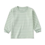 ベビー　あたまするっと　両面起毛クルーネック長袖Ｔシャツ