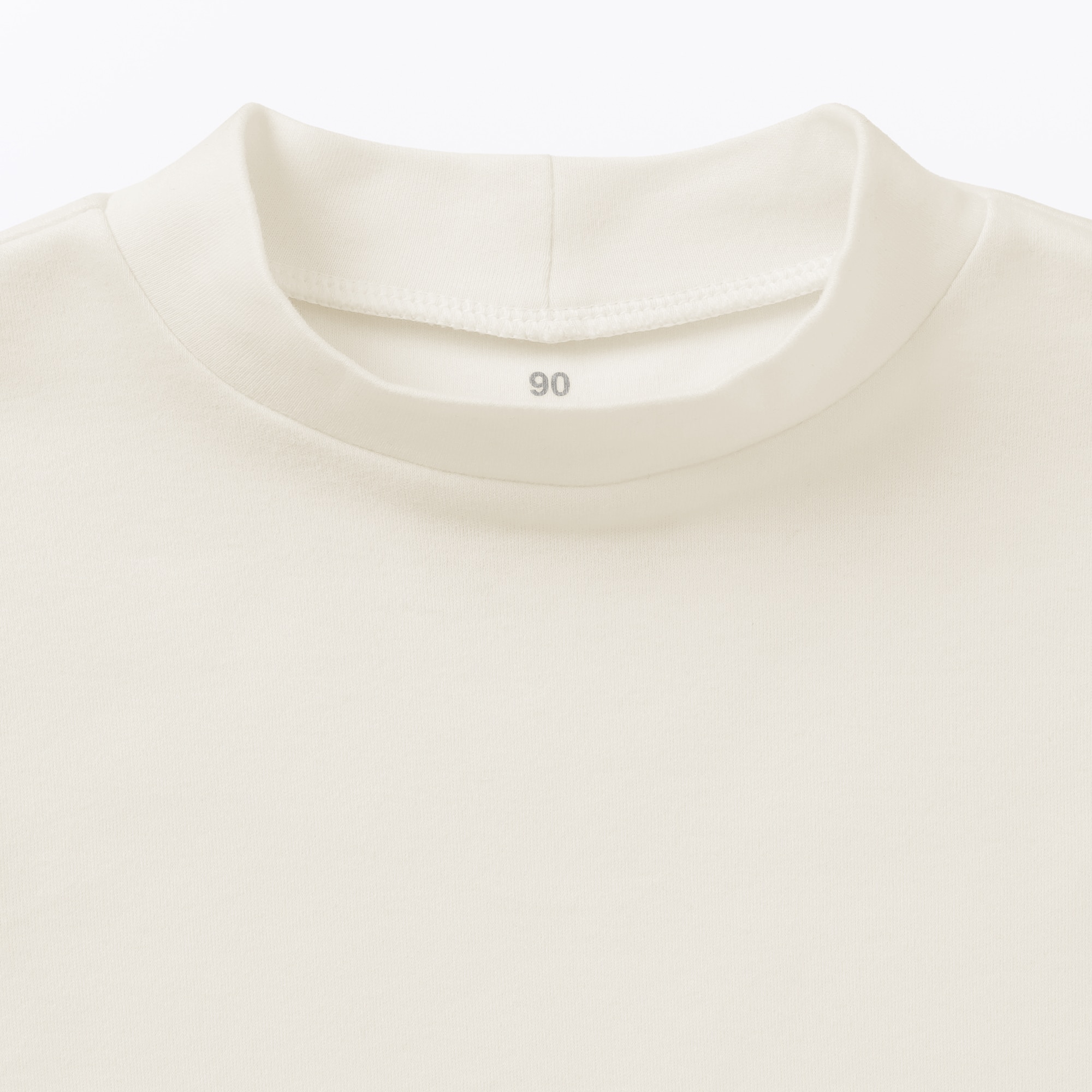 ベビー　両面起毛ハイネック長袖Ｔシャツ