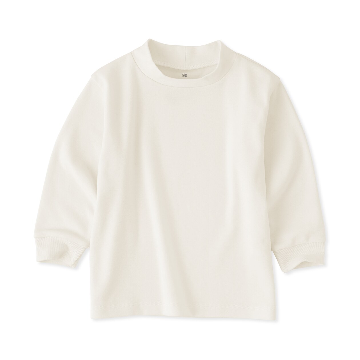 ベビー　両面起毛ハイネック長袖Ｔシャツ