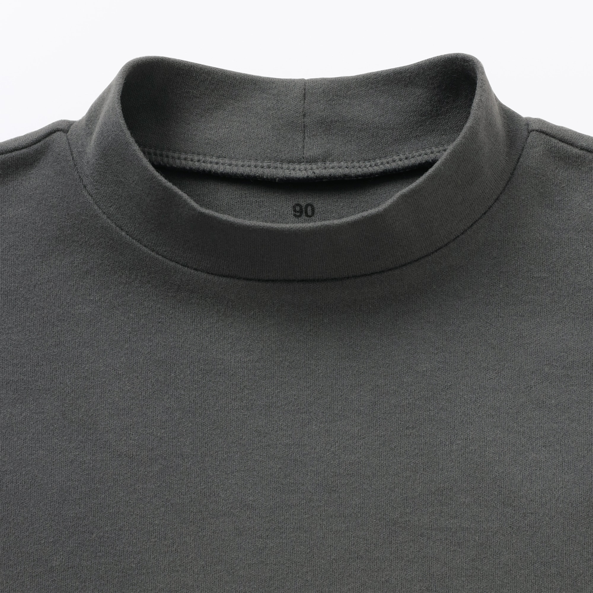 ベビー　両面起毛ハイネック長袖Ｔシャツ