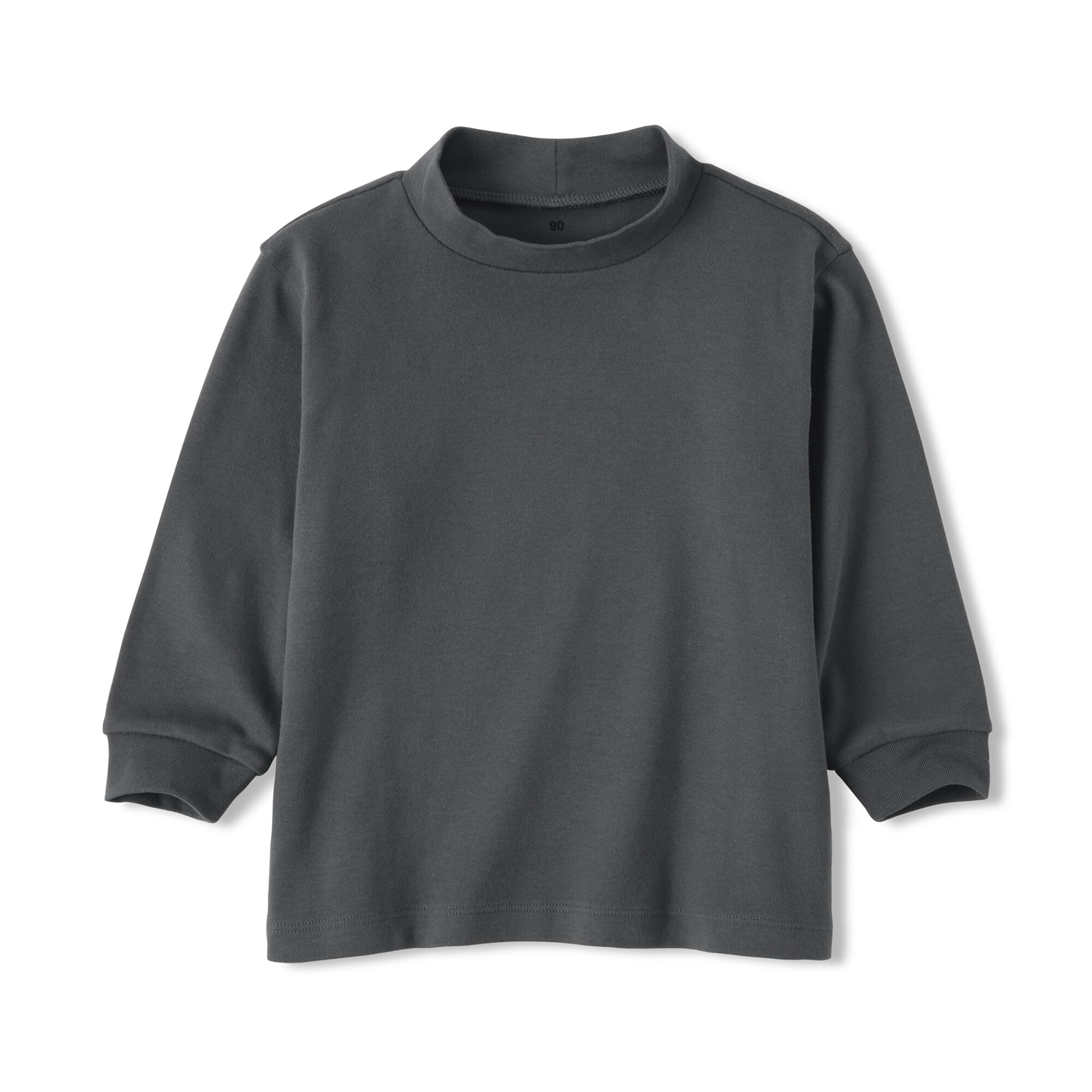 ベビー　両面起毛ハイネック長袖Ｔシャツ