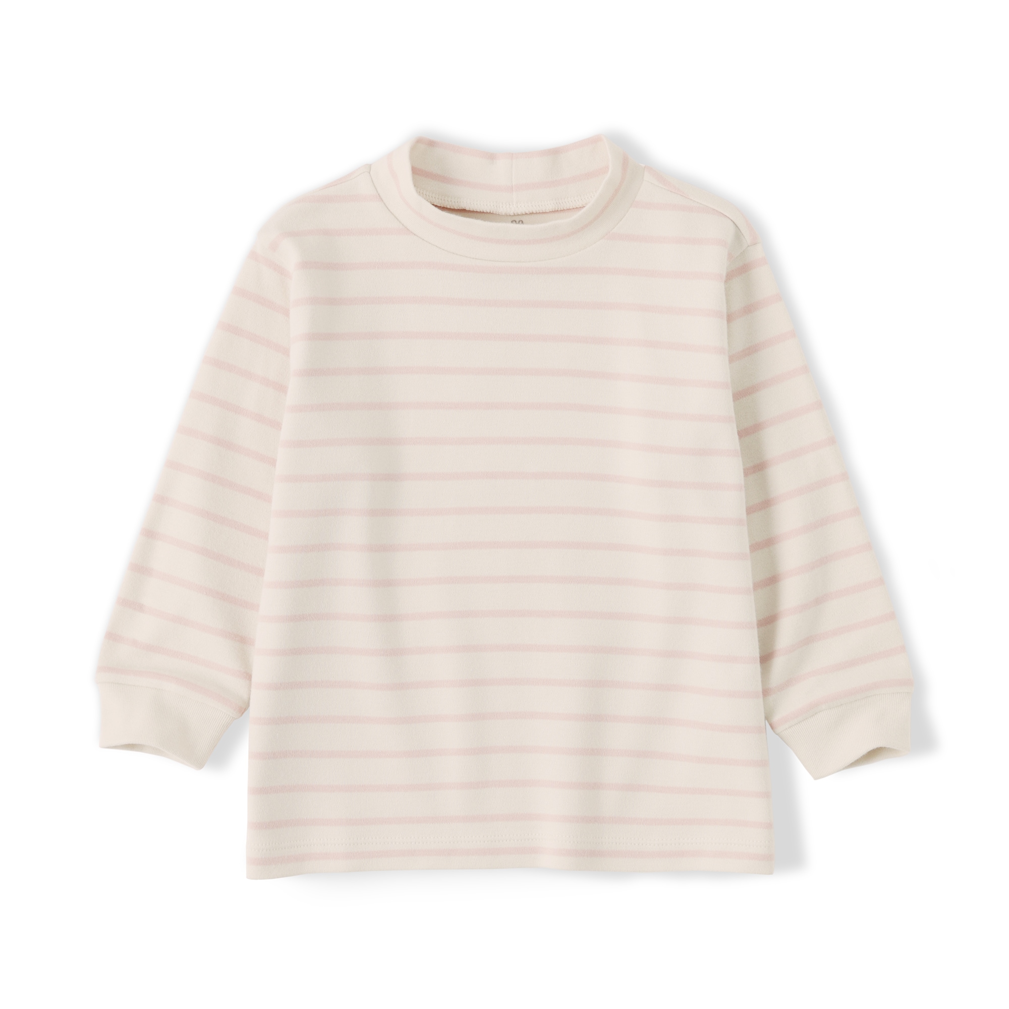 ベビー　両面起毛ハイネック長袖Ｔシャツ