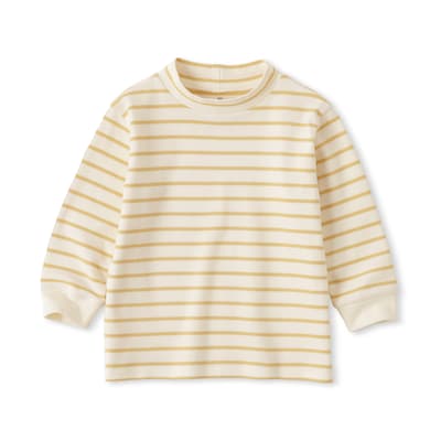 ベビー　両面起毛ハイネック長袖Ｔシャツ