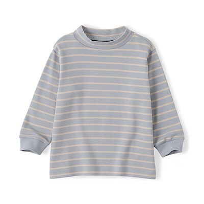 ベビー　両面起毛ハイネック長袖Ｔシャツ