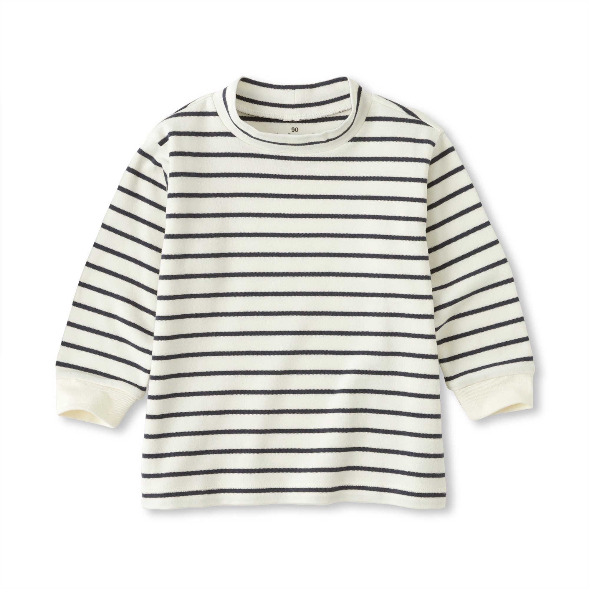 ベビー　両面起毛ハイネック長袖Ｔシャツ